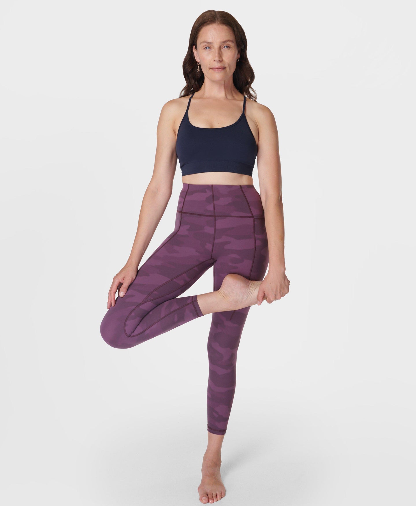 Super Soft 7/8 Yoga Leggings Sb6916a 78 Purple-Soft-Camo-Pri