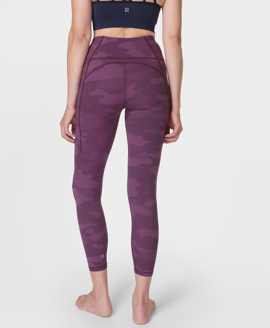 Super Soft 7/8 Yoga Leggings Sb6916a 78 Purple-Soft-Camo-Pri