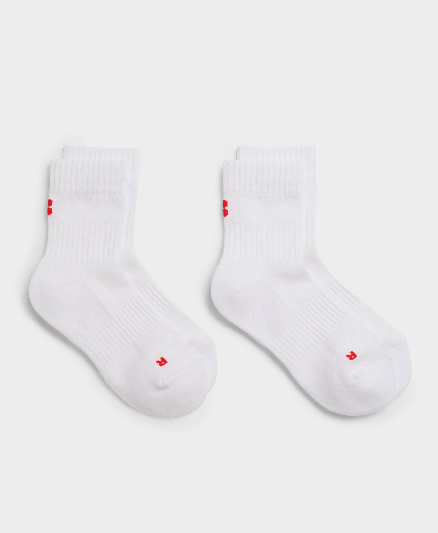 Crew Running Socks 2 Pack Sb8122 White-Fb