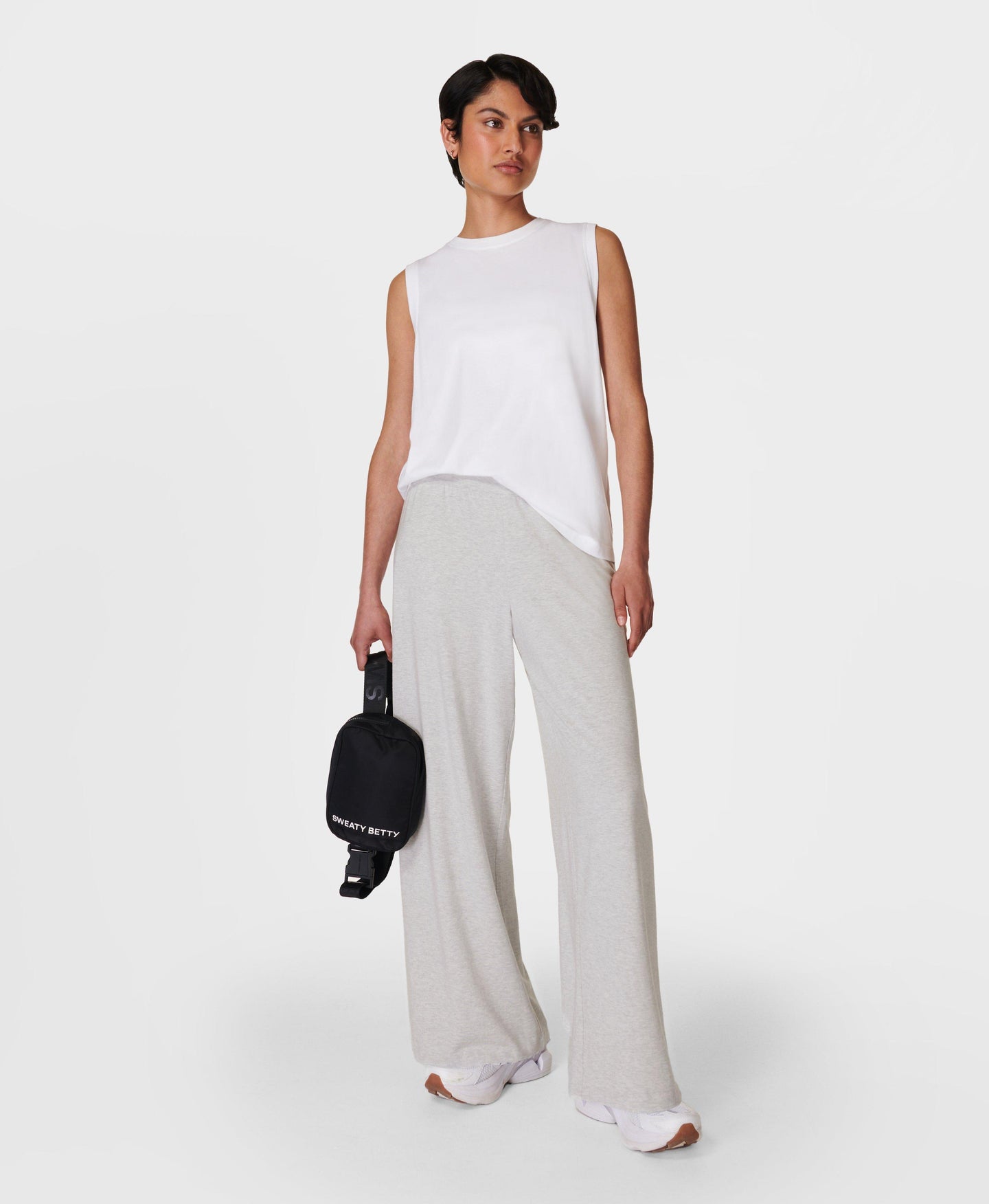 Modal Wide Leg Pant Sb8238b Light-Grey-Marl