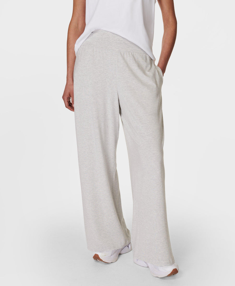 Modal Wide Leg Pant Sb8238b Light-Grey-Marl