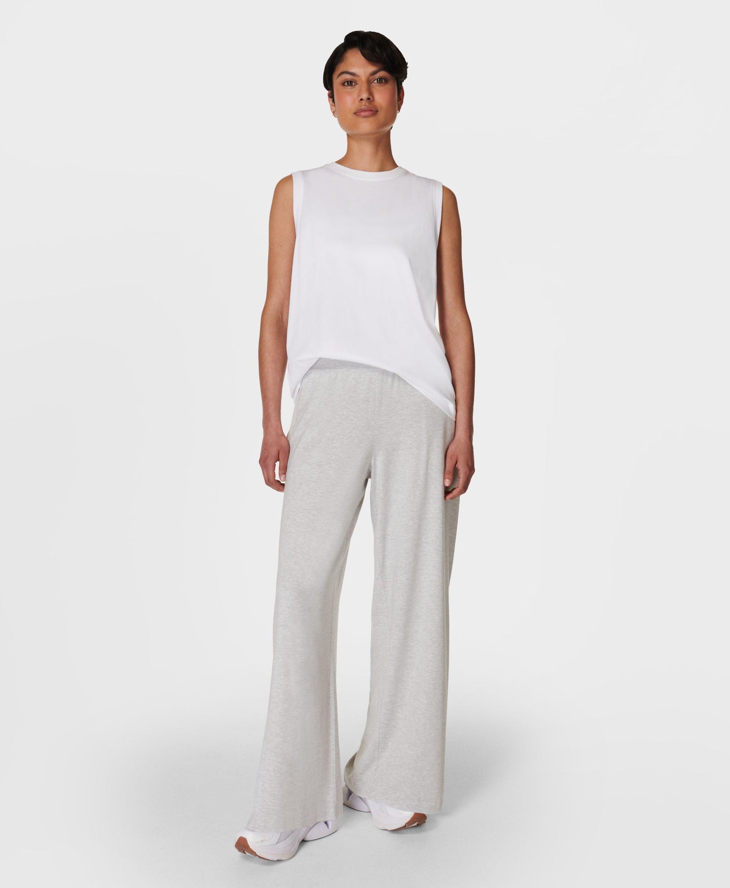 Modal Wide Leg Pant Sb8238b Light-Grey-Marl