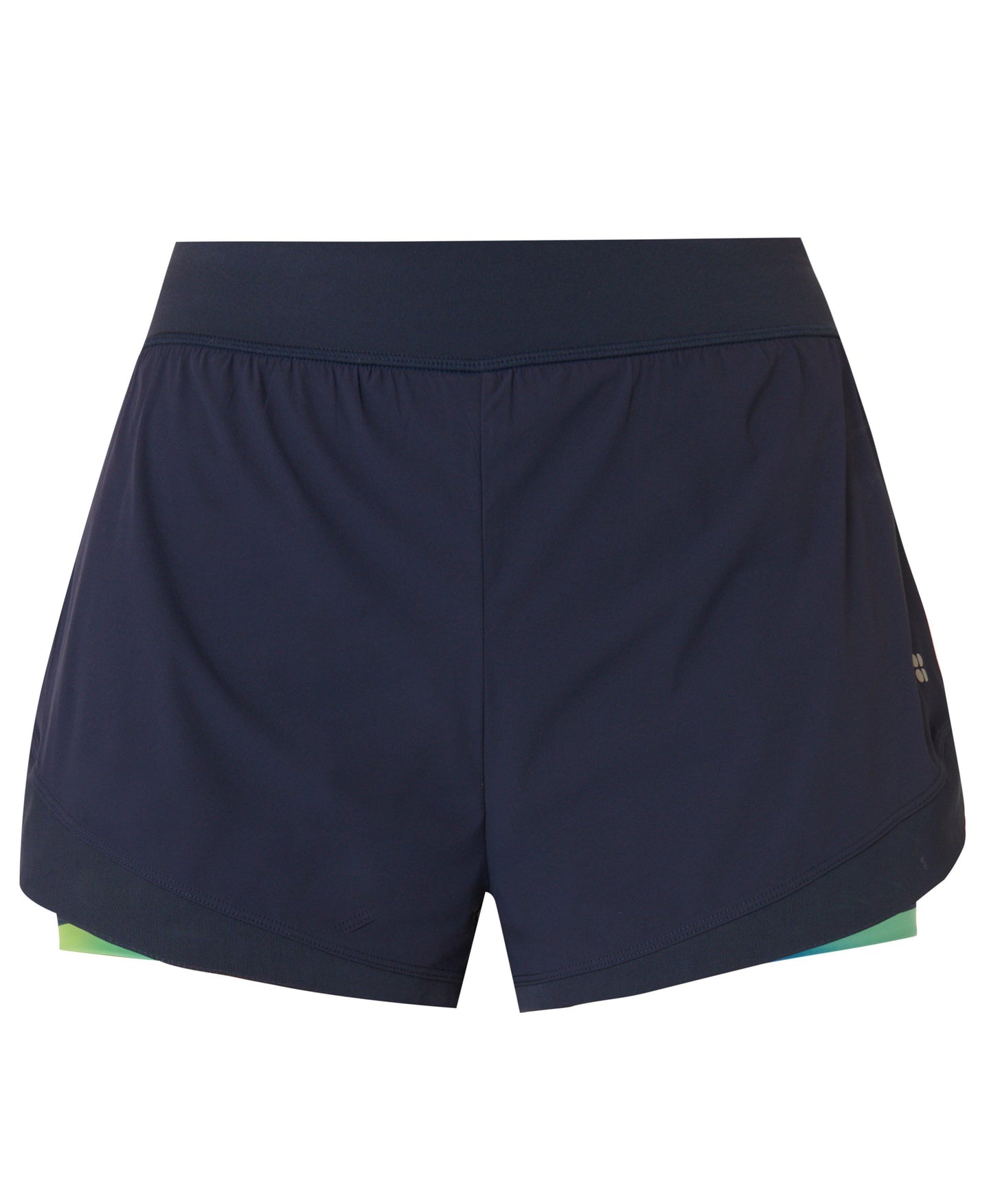 Tempo Run Shorts Print Sb8828aa Blue-Tropics-Gradien