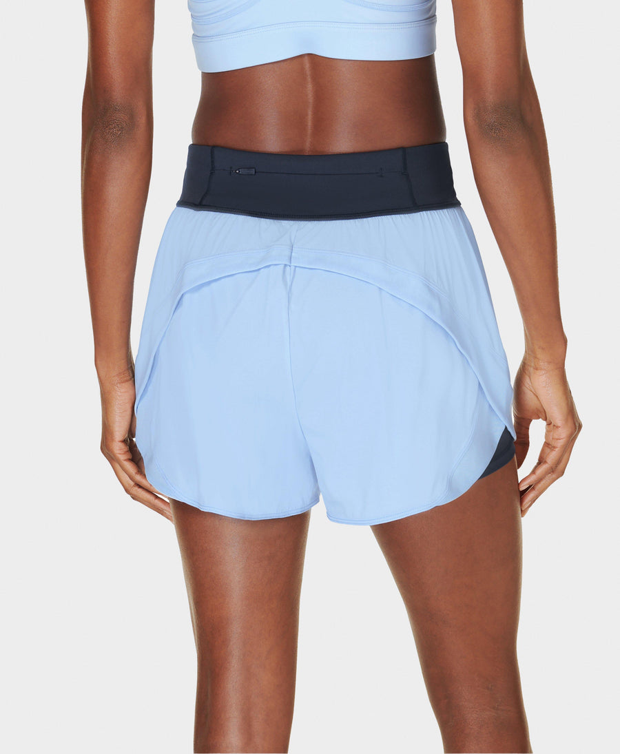 Tempo Run Shorts Colour Block Sb8828c Breeze-Blue