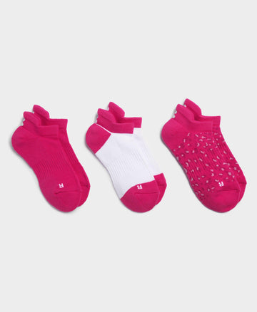 Workout Trainer Socks 3 Pack Sb8984a Beet-Pink