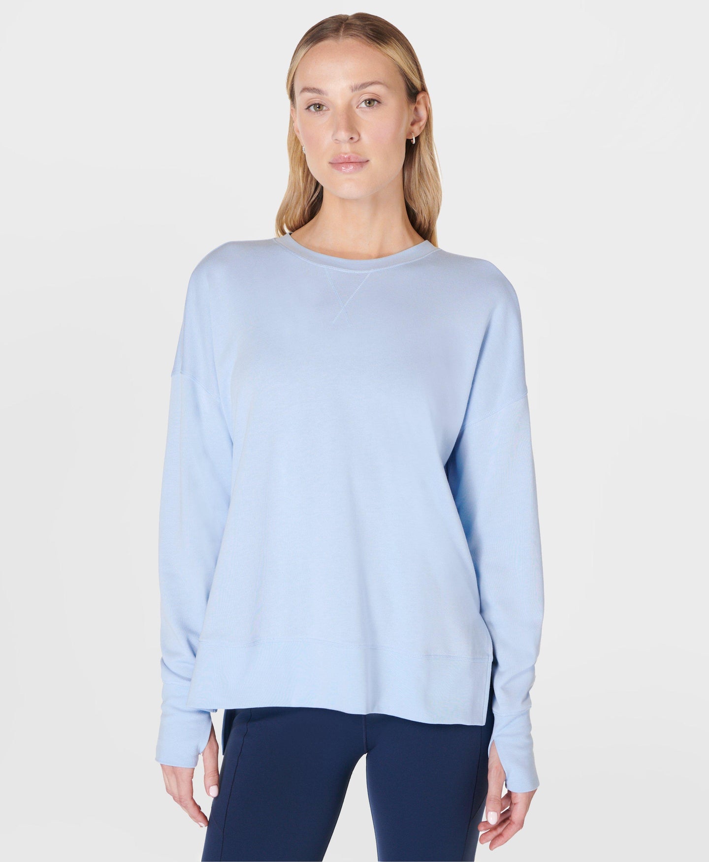 After Class Longline Sweatshir Sb8985 Breeze-Blue