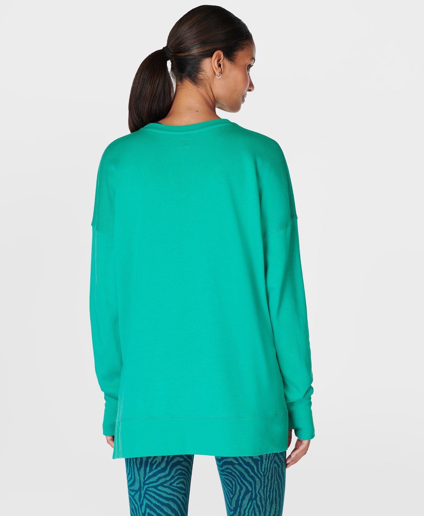 After Class Longline Sweatshir Sb8985 Gem-Green