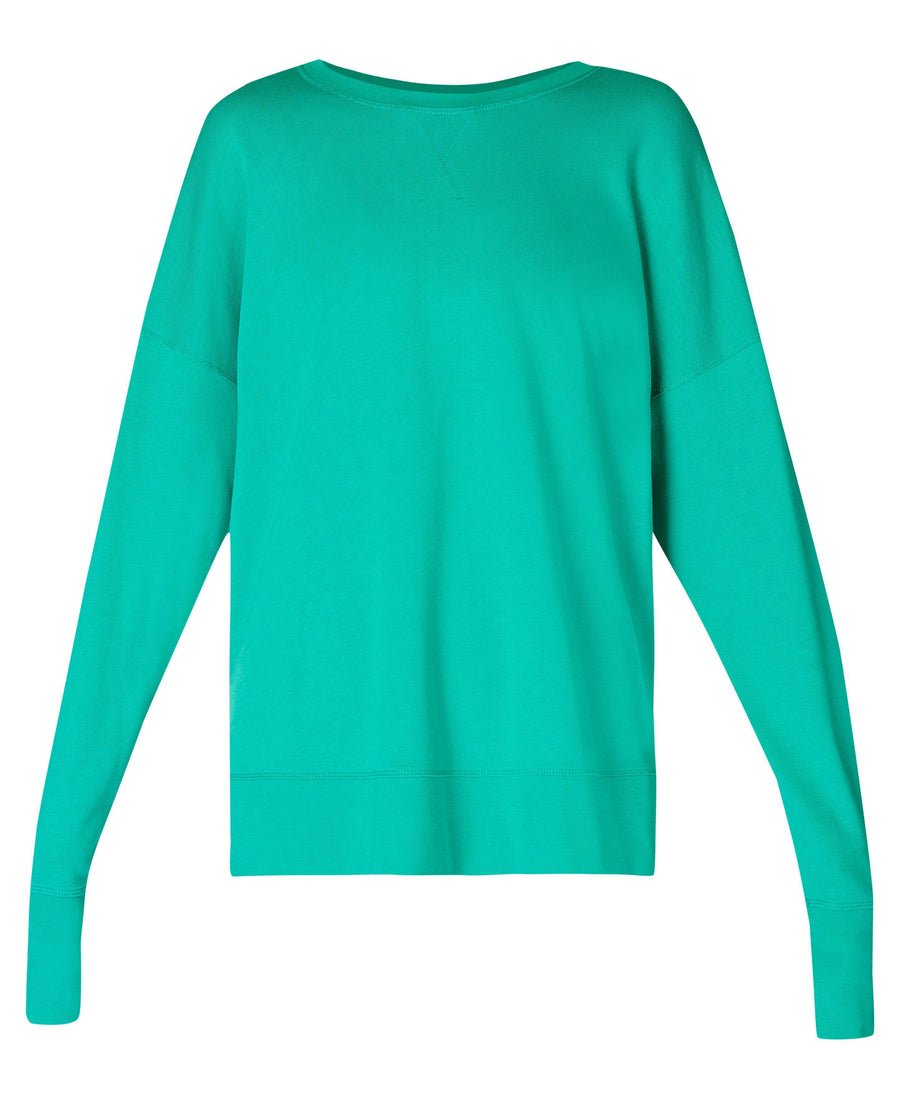 After Class Longline Sweatshir Sb8985 Gem-Green