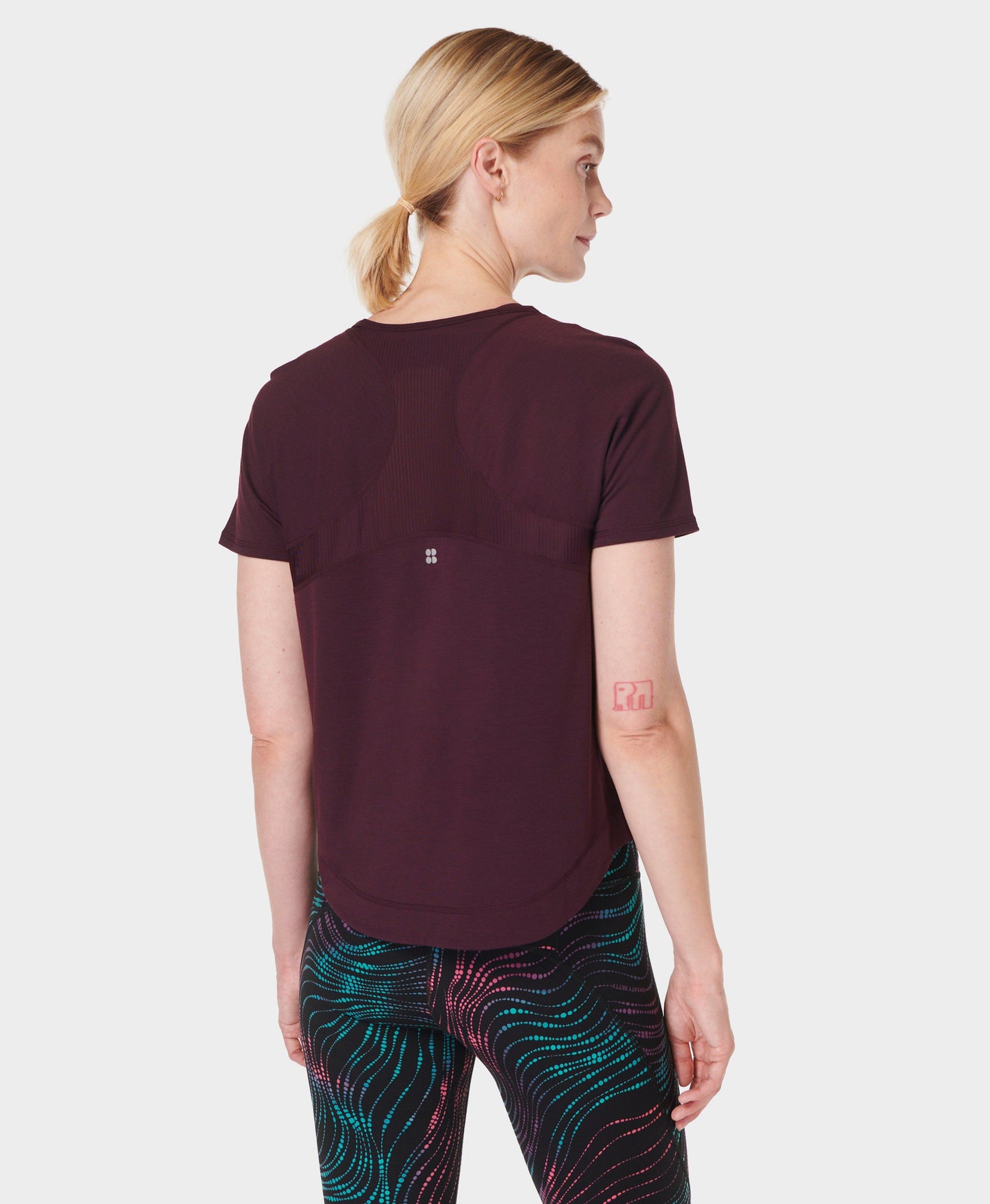 Breathe Easy Short Sleeve Top Sb9121 Midnight-Cherry-Purp