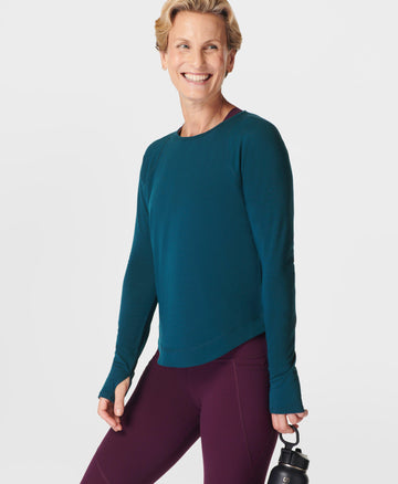 Breathe Easy Long Sleeve Top Sb9122 Deep-Green