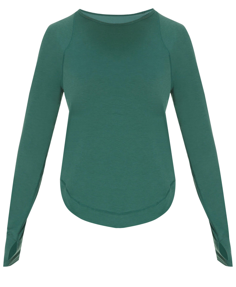 Breathe Easy Long Sleeve Top Sb9122 Glade-Green