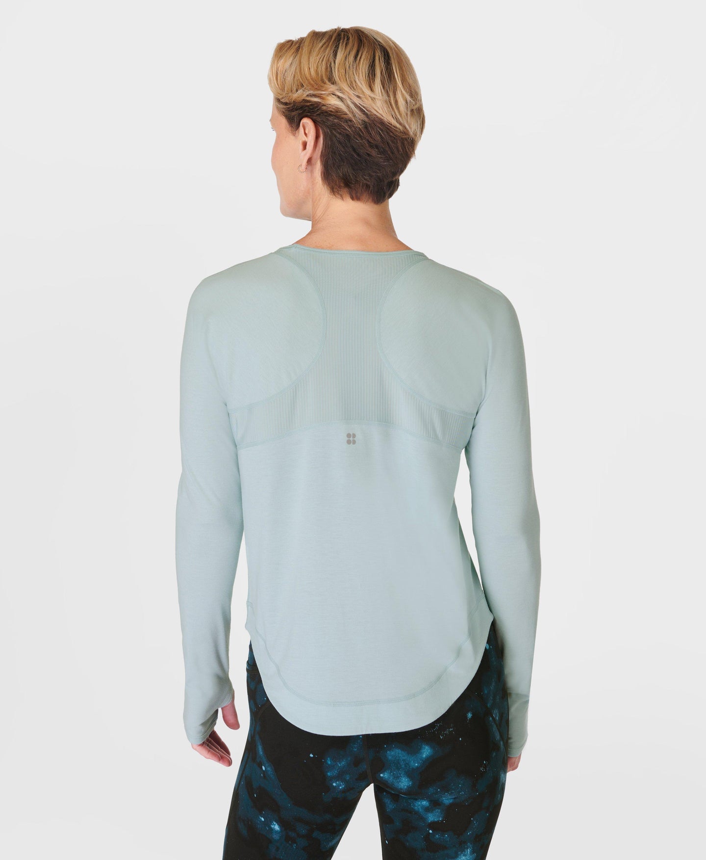 Breathe Easy Long Sleeve Top Sb9122 Muted-Teal-Blue