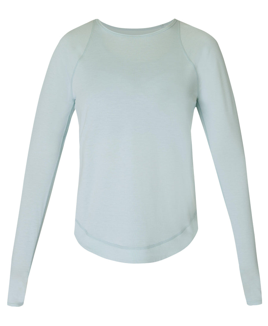 Breathe Easy Long Sleeve Top Sb9122 Muted-Teal-Blue