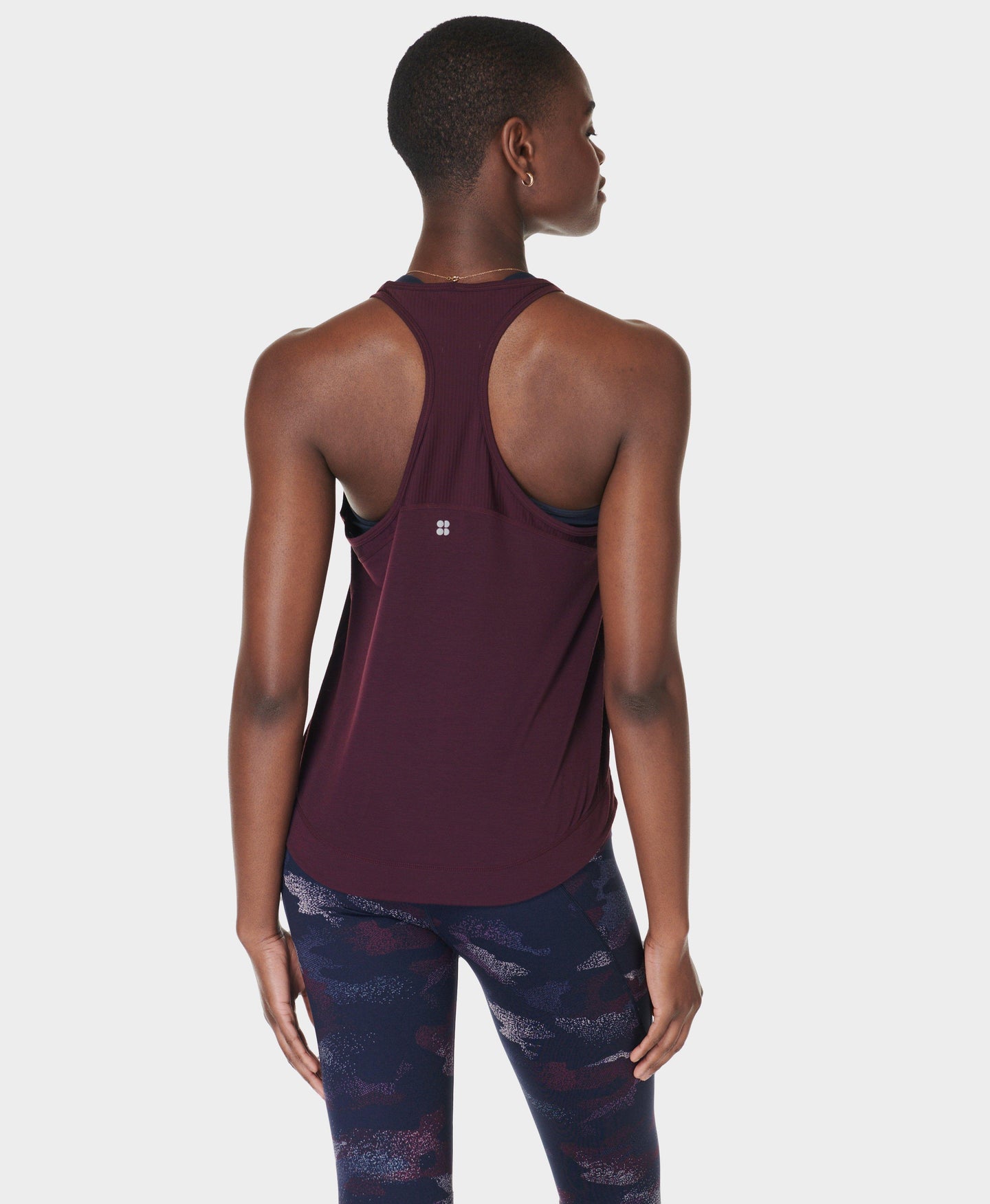 Breathe Easy Run Tank Top Sb9123 Midnight-Cherry-Purp