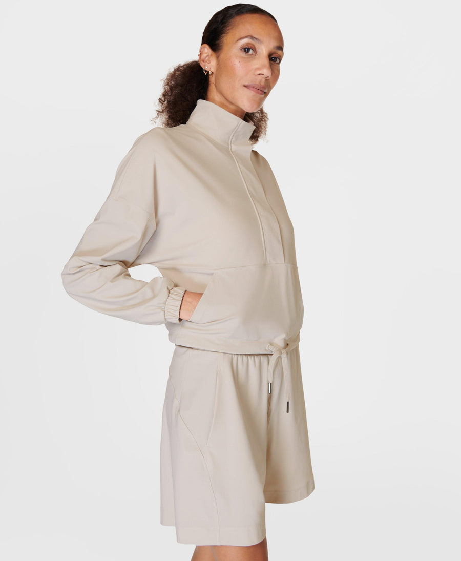 Explorer Half Zip Midlayer Sb9158 Mineral-Beige