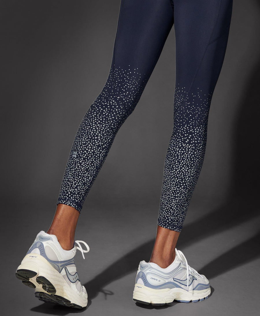 Zero Gravity 7/8 Leggings Sb918778a Blue-Fleck-Reflectiv