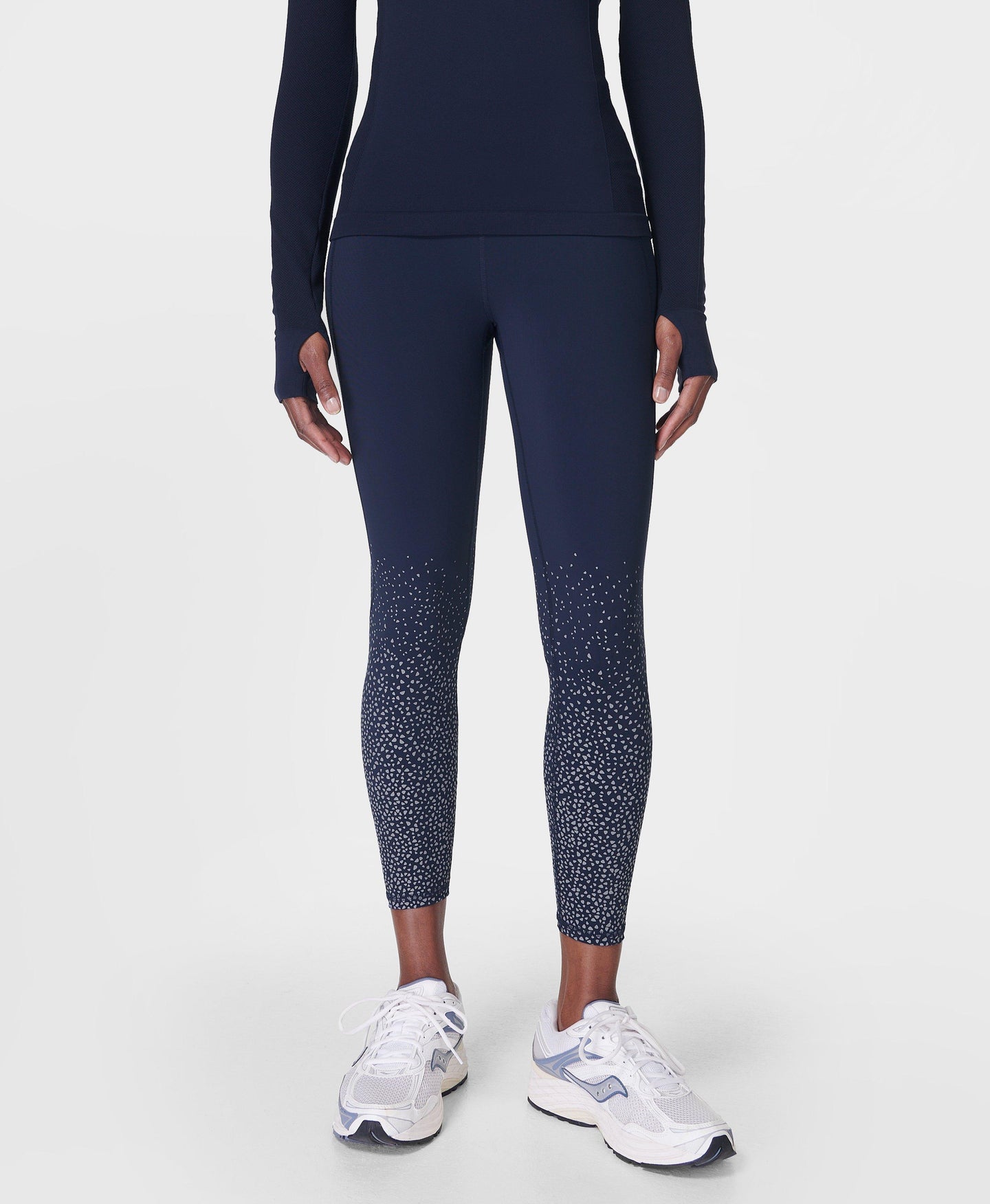 Zero Gravity 7/8 Leggings Sb918778a Blue-Fleck-Reflectiv