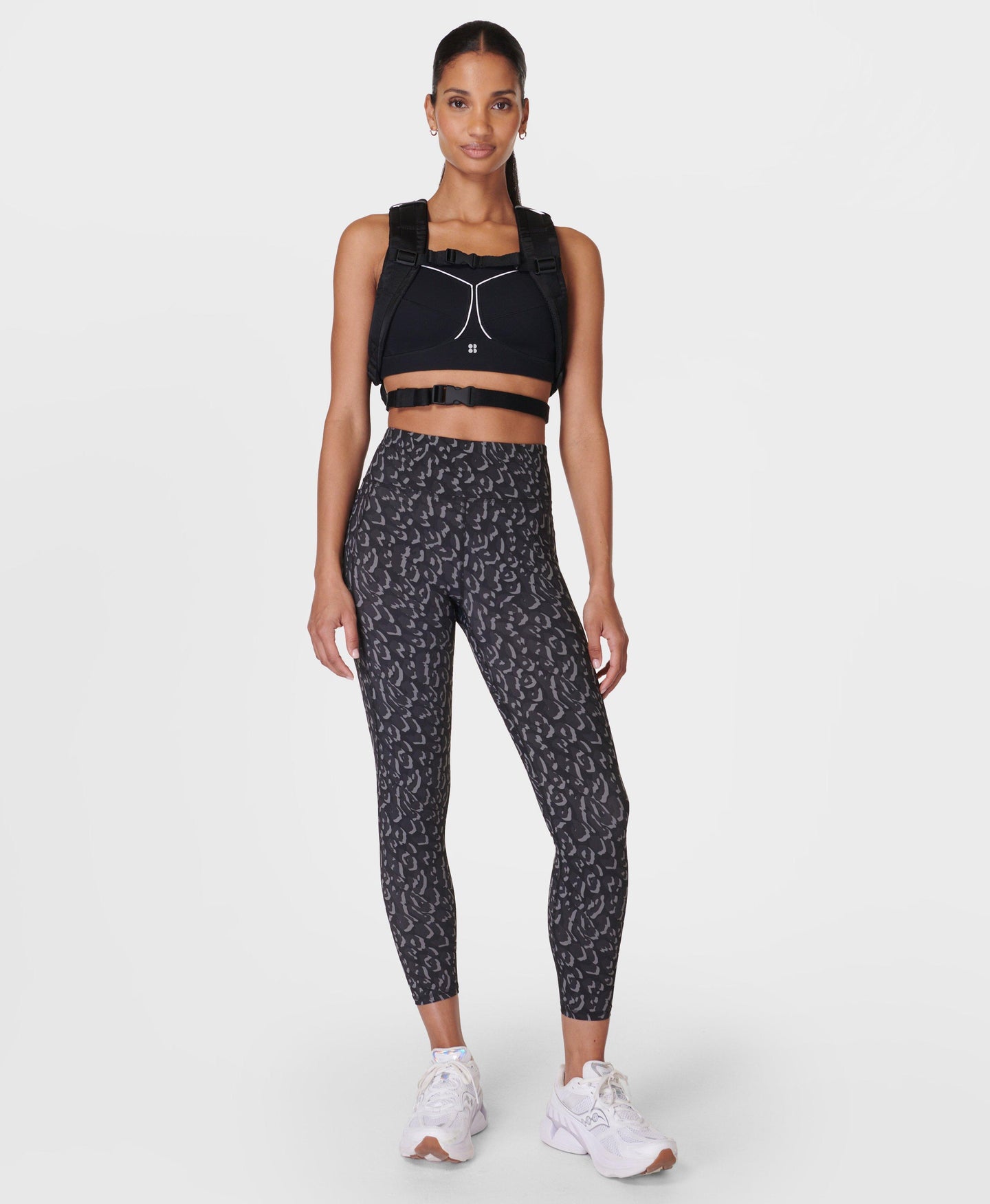 Zero Gravity 7/8 Leggings Sb918778a Grey-Leopard-Print