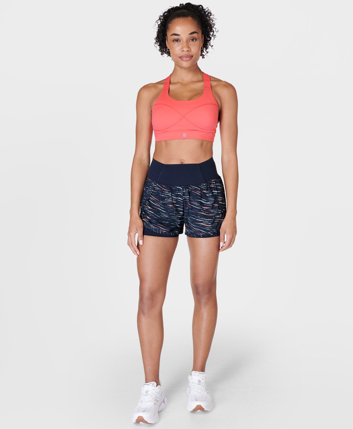 Stride Run Short Print Sb9292a Blue-Ripple-Tie-Dye