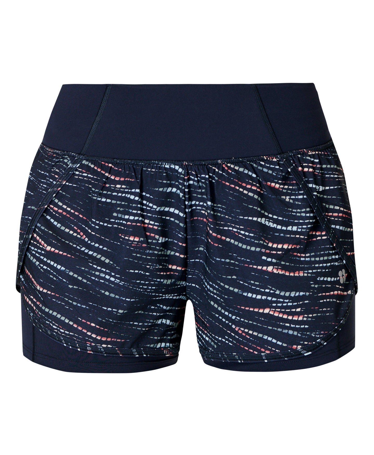 Stride Run Short Print Sb9292a Blue-Ripple-Tie-Dye