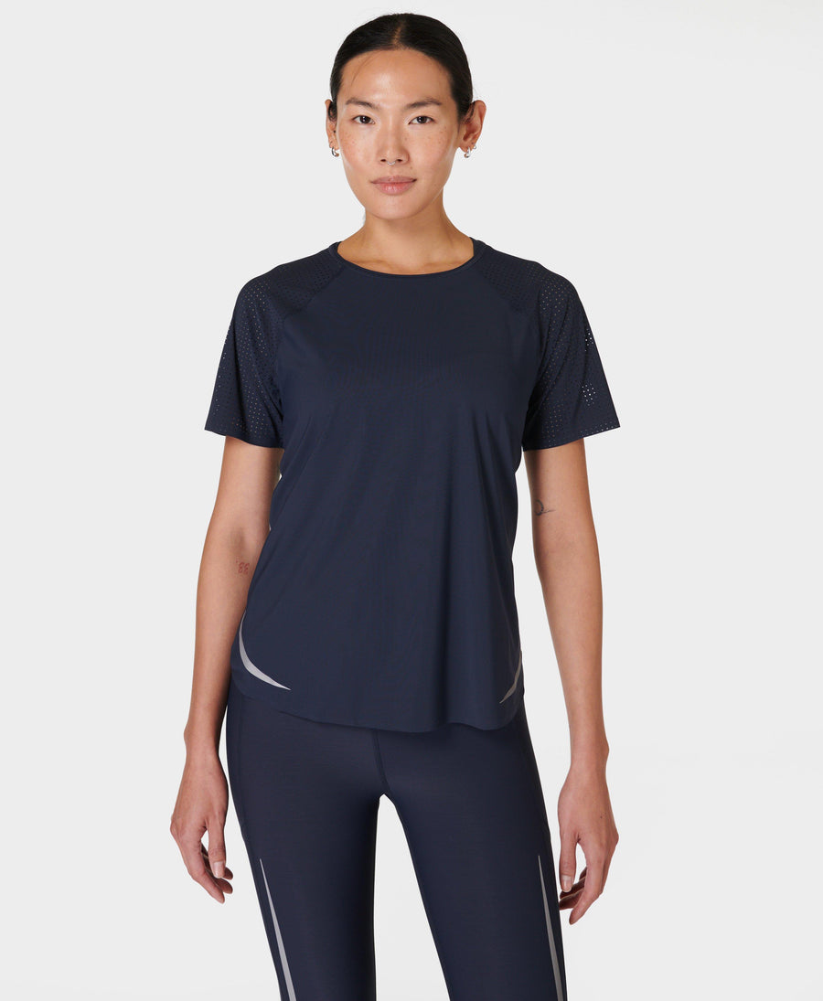 Zero Gravity Running T-shirt Sb9314 Navy-Blue