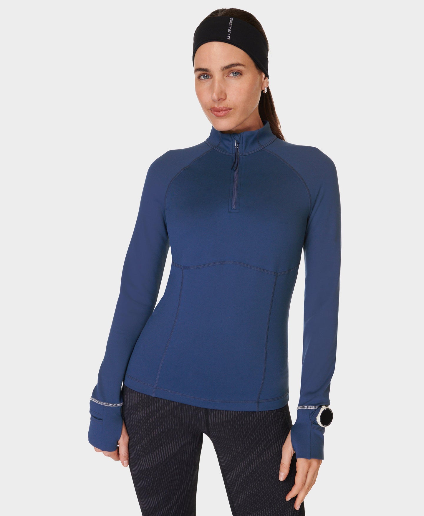 Pro Run Half Zip Sb9321 Flux-Blue