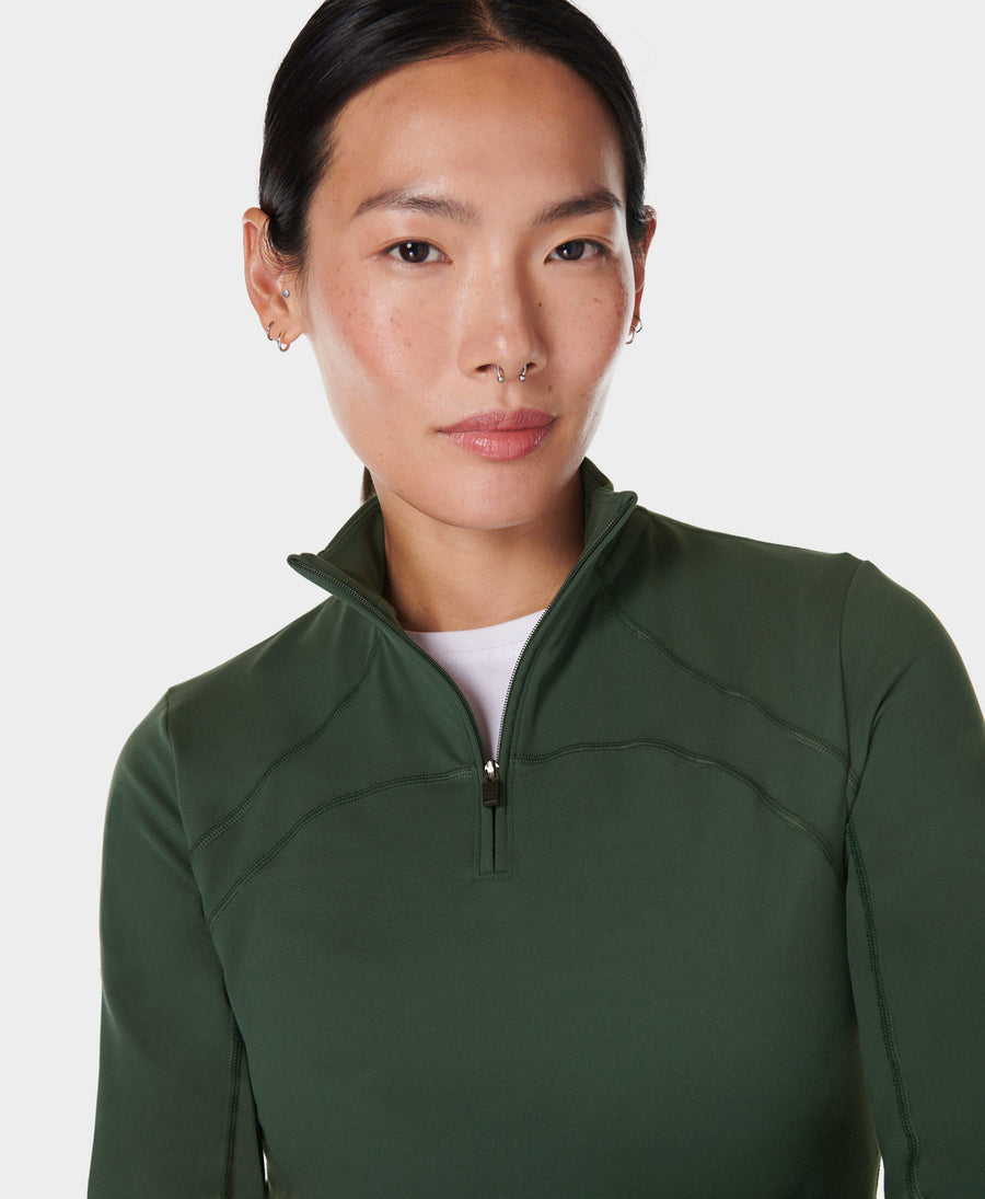 Super Soft Half Zip Sb9349 Trek-Green