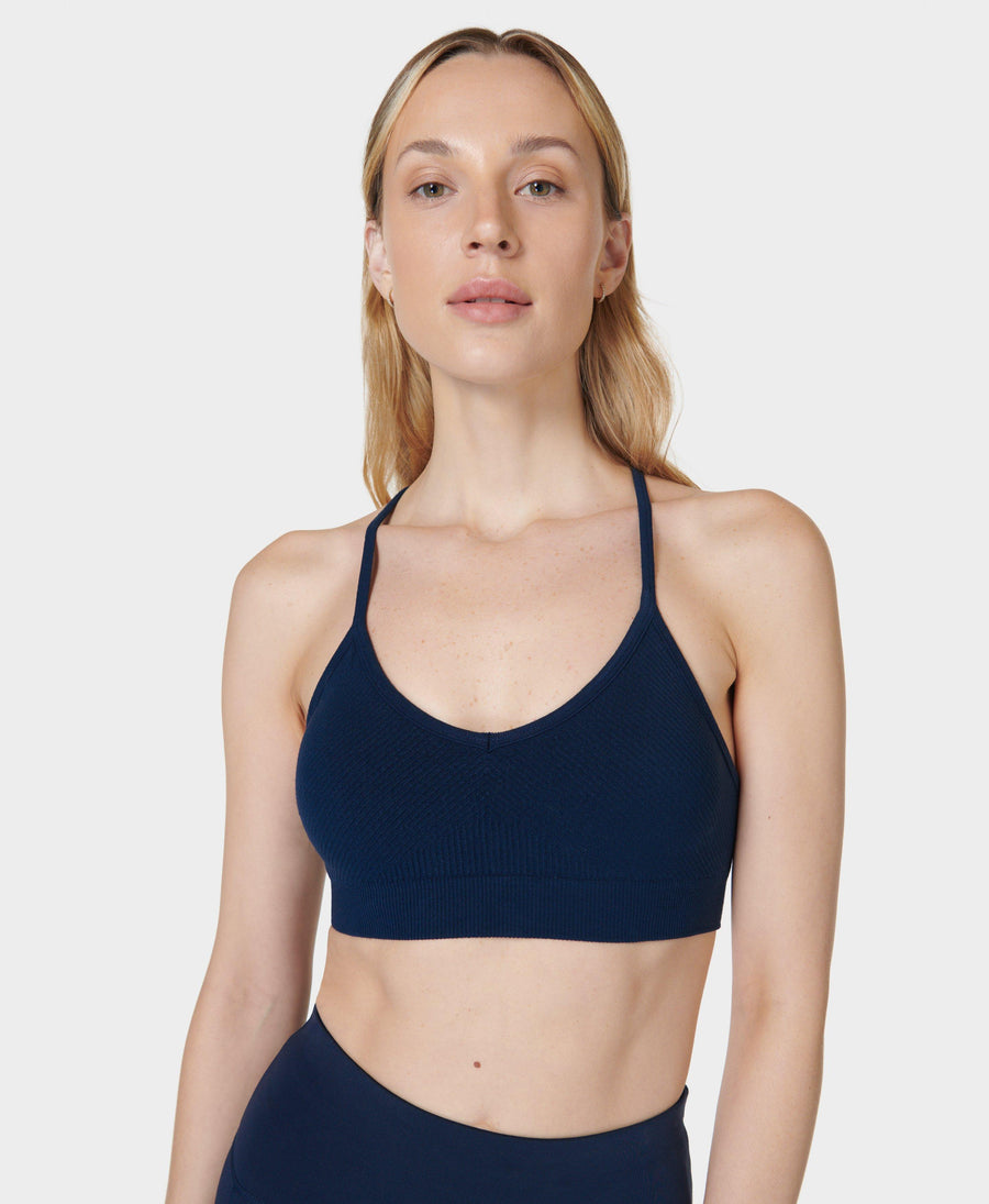 Mindful Flex Seamless Yoga Bra Sb9432 Navy-Blue