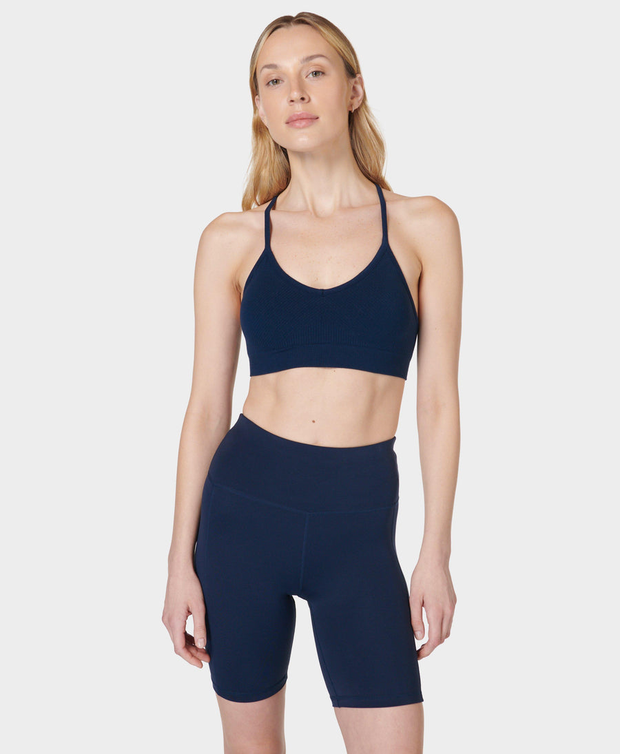 Mindful Flex Seamless Yoga Bra Sb9432 Navy-Blue