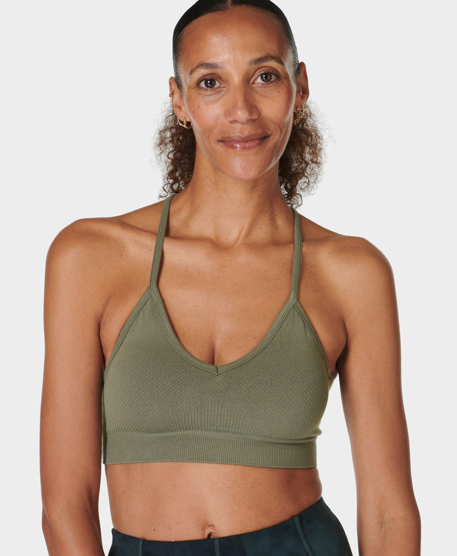 Mindful Seamless Yoga Bra Sb9432 Umbra-Green