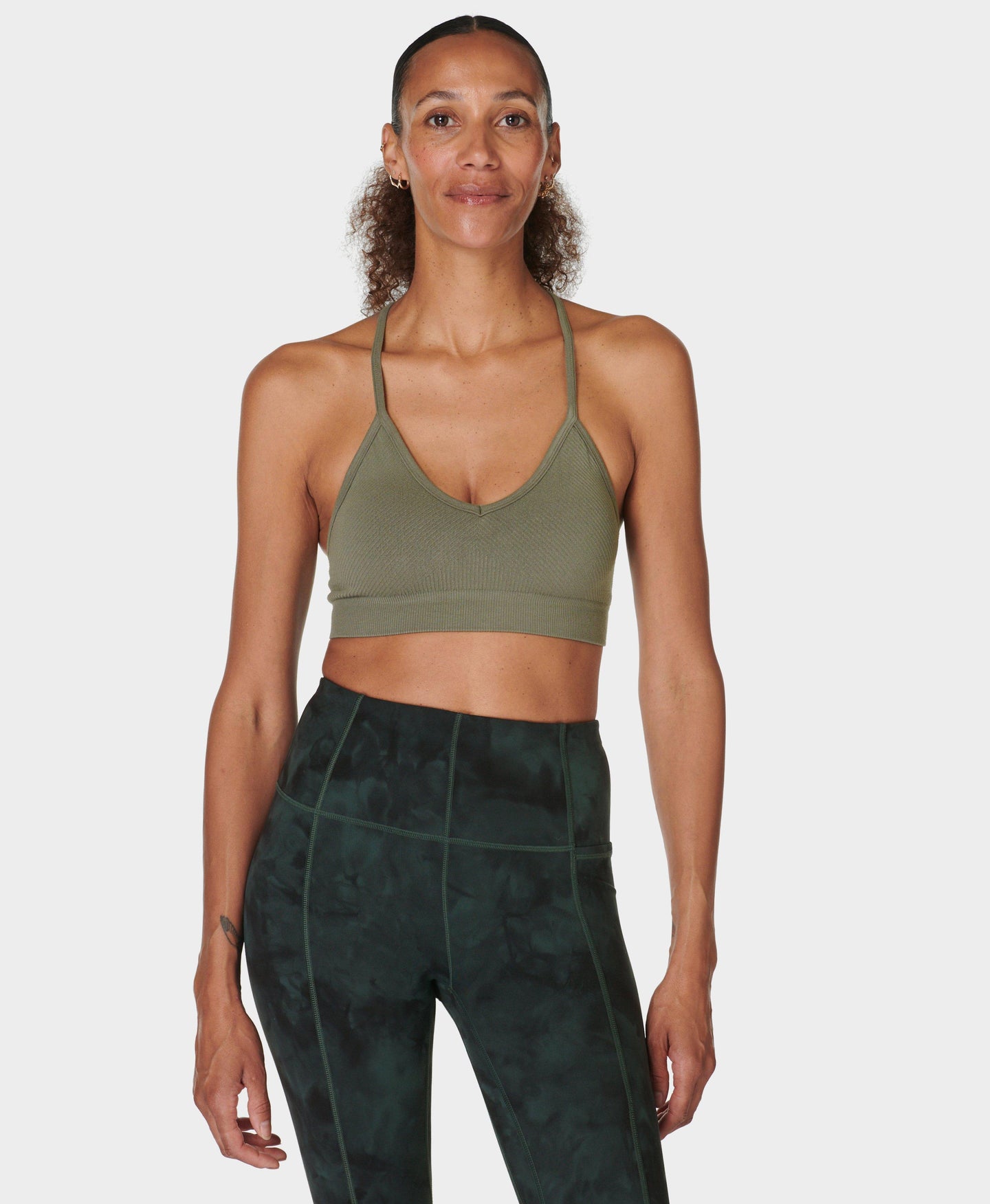 Mindful Seamless Yoga Bra Sb9432 Umbra-Green