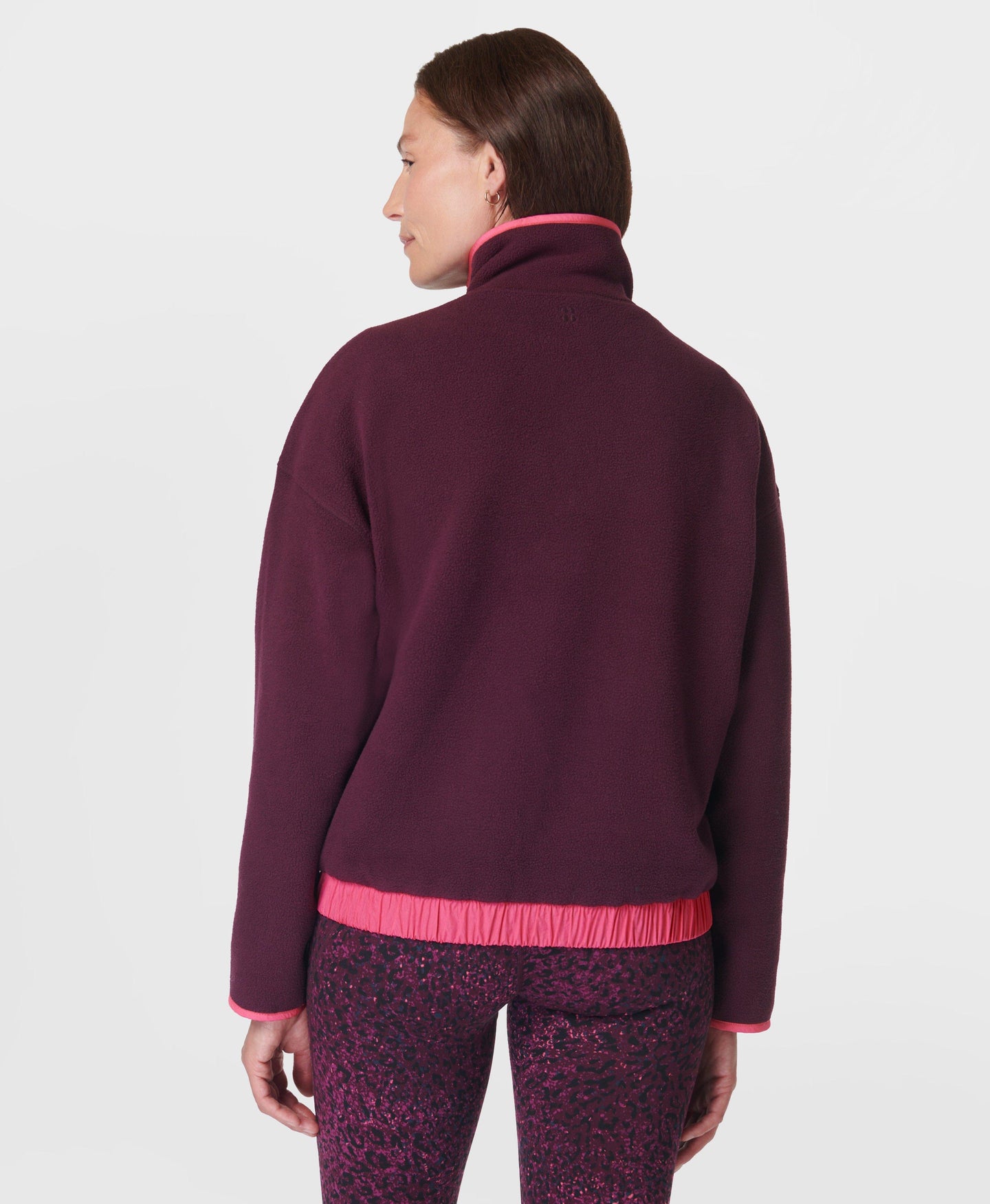 Mallow Half Zip Pullover Sb9539 Midnight-Cherry-Purp