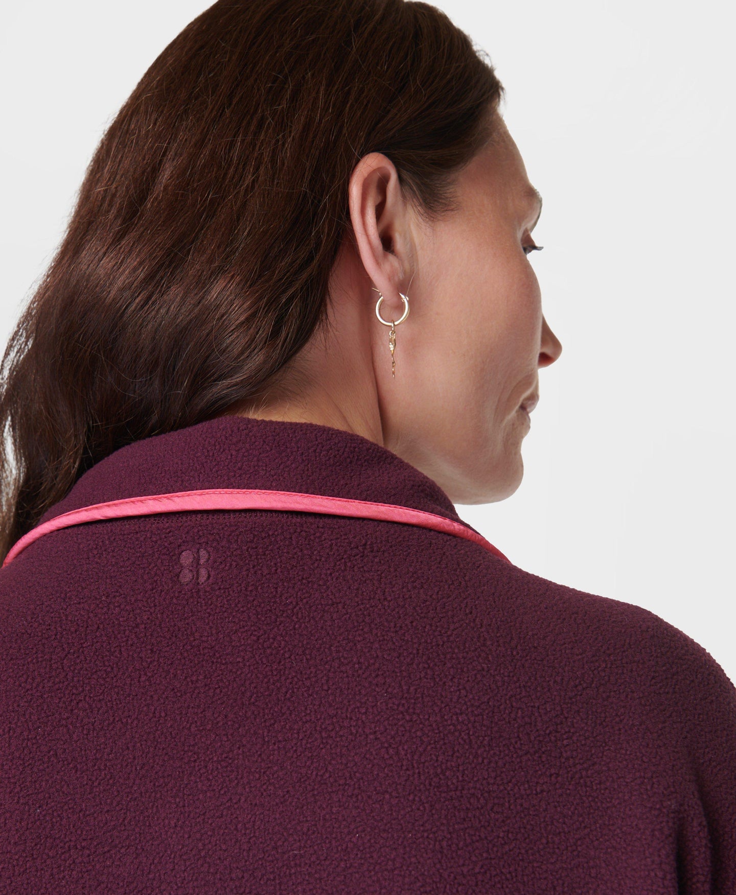 Mallow Half Zip Pullover Sb9539 Midnight-Cherry-Purp