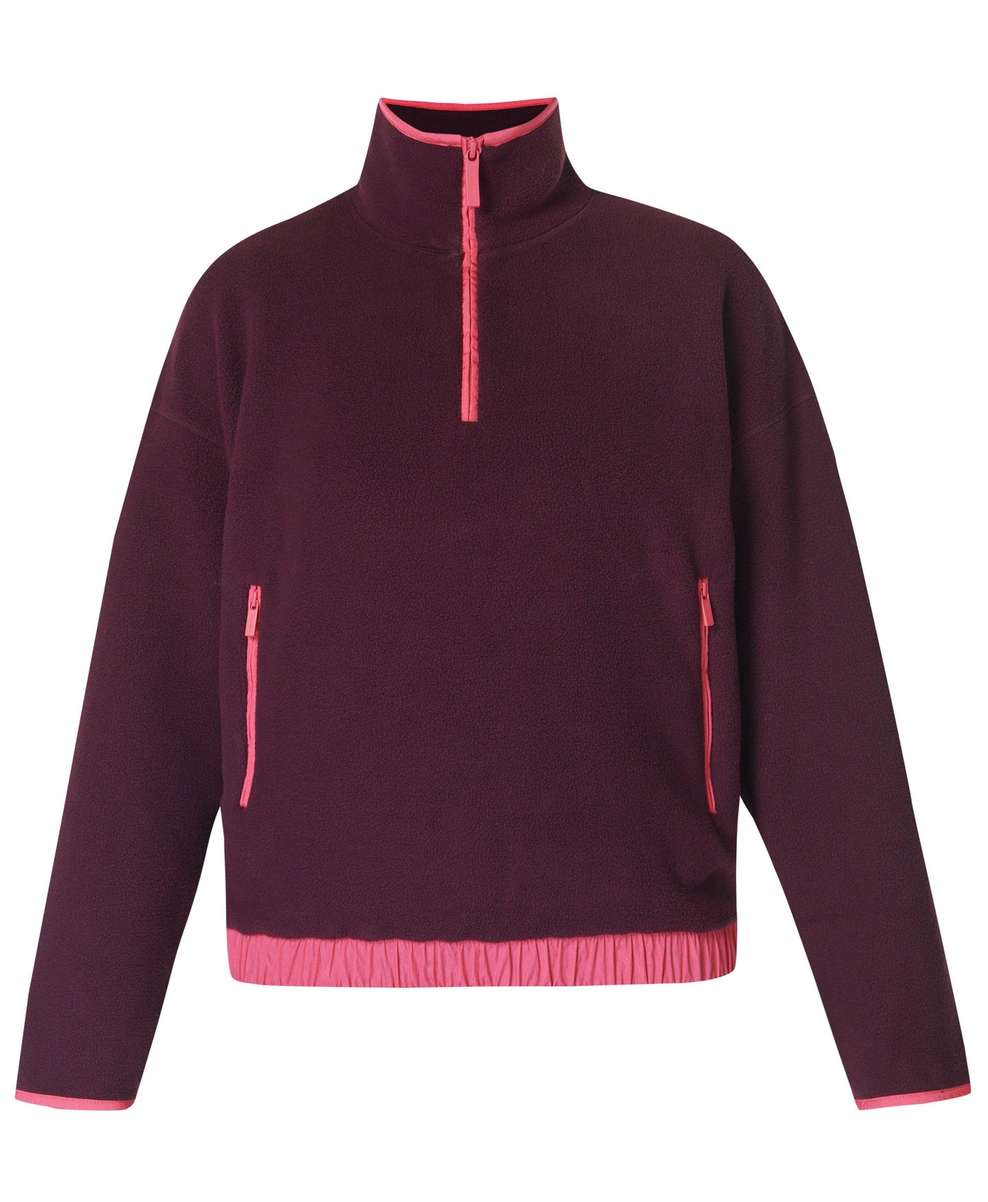 Mallow Half Zip Pullover Sb9539 Midnight-Cherry-Purp