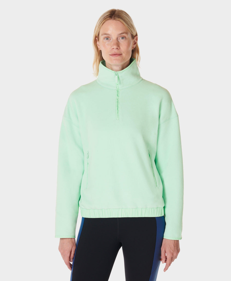 Mallow Half Zip Pullover Sb9539 Neo-Mint-Green