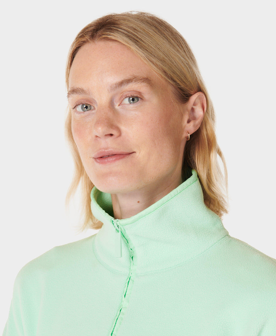 Mallow Half Zip Pullover Sb9539 Neo-Mint-Green