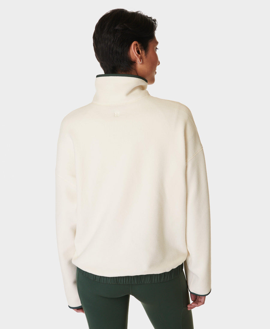 Mallow Half Zip Pullover Sb9539 Studiowhite-Trekgree