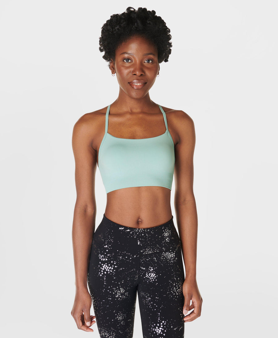 Spirit Restored Yoga Bra Sb9610 Muted-Teal-Blue