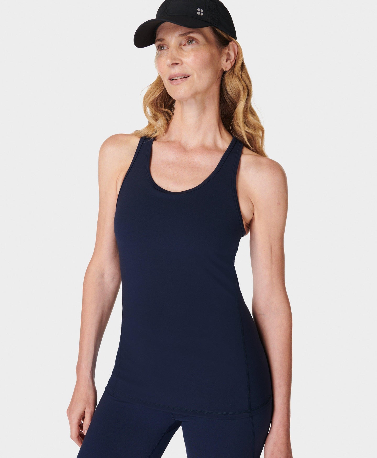 Power Medium Impact Gym Tank Sb9637 Navy-Blue