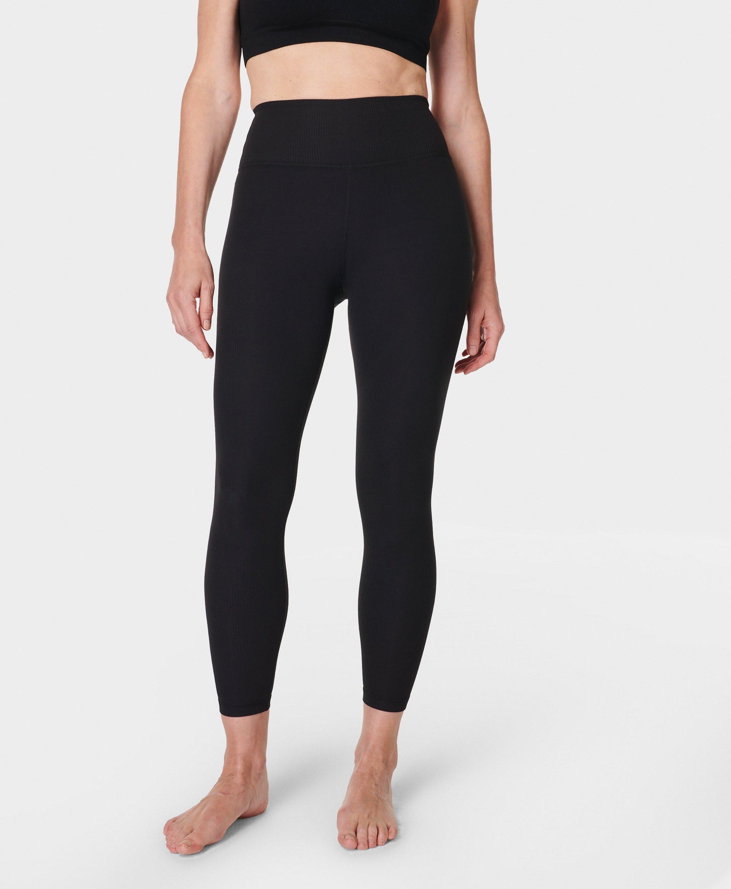 Glow Rib Leggings 7/8 Sb965078 Black