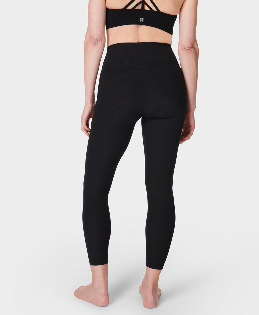 Glow Rib Leggings 7/8 Sb965078 Black