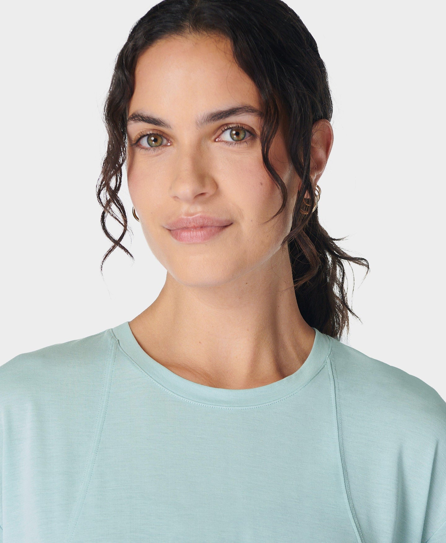 Soft Flow Studio Tee Sb9667 Muted-Teal-Blue