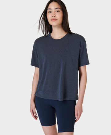 Soft Flow Studio Tee Sb9667 Navy-Blue