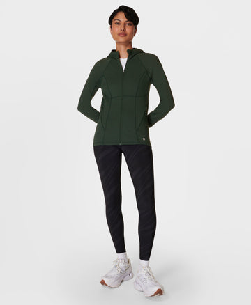 Pro Run Zip Up Sb9668 Trek-Green