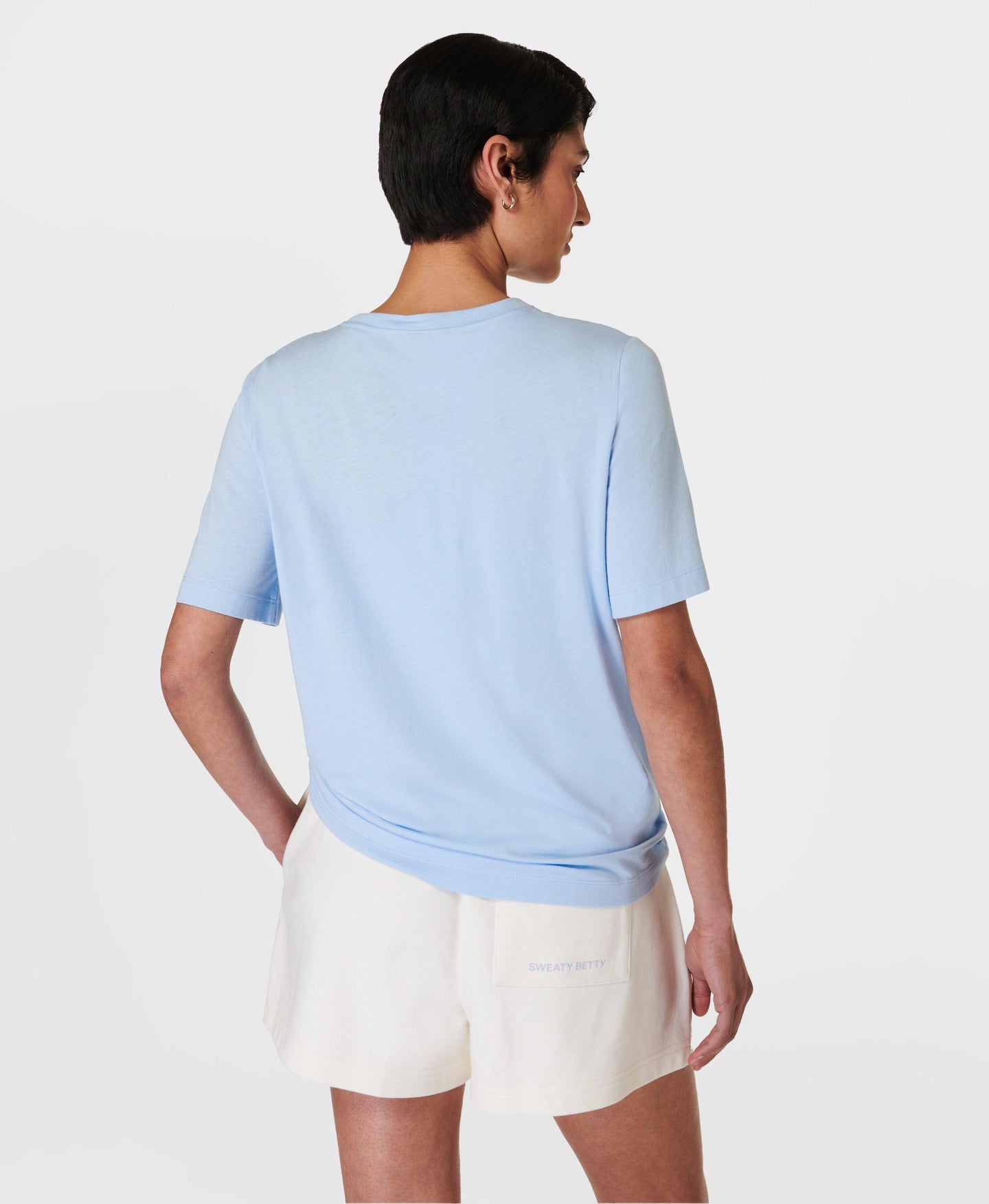 Essential Crew Neck T-shirt Sb9687 Breeze-Blue