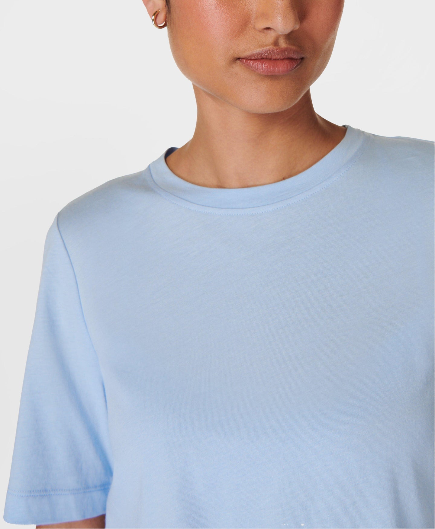 Essential Crew Neck T-shirt Sb9687 Breeze-Blue