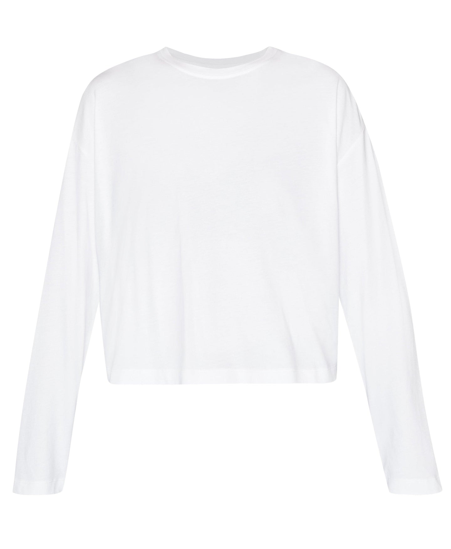 Essential Crop Long Sleeve T-s Sb9689 White