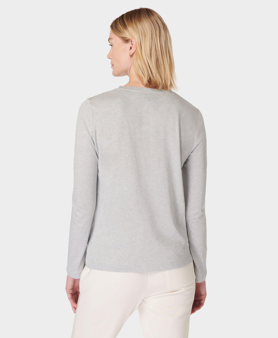 Essential Long Sleeve T-shirt Sb9690b Light-Grey-Marl