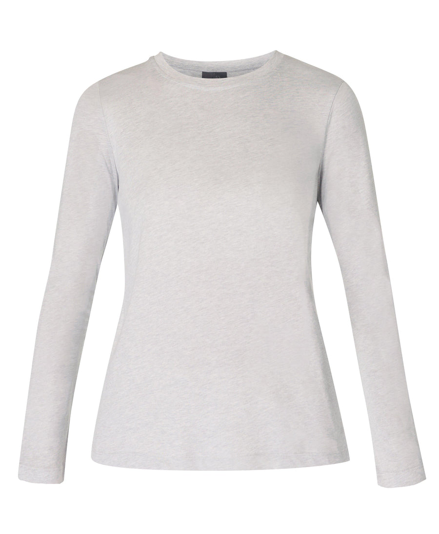 Essential Long Sleeve T-shirt Sb9690b Light-Grey-Marl