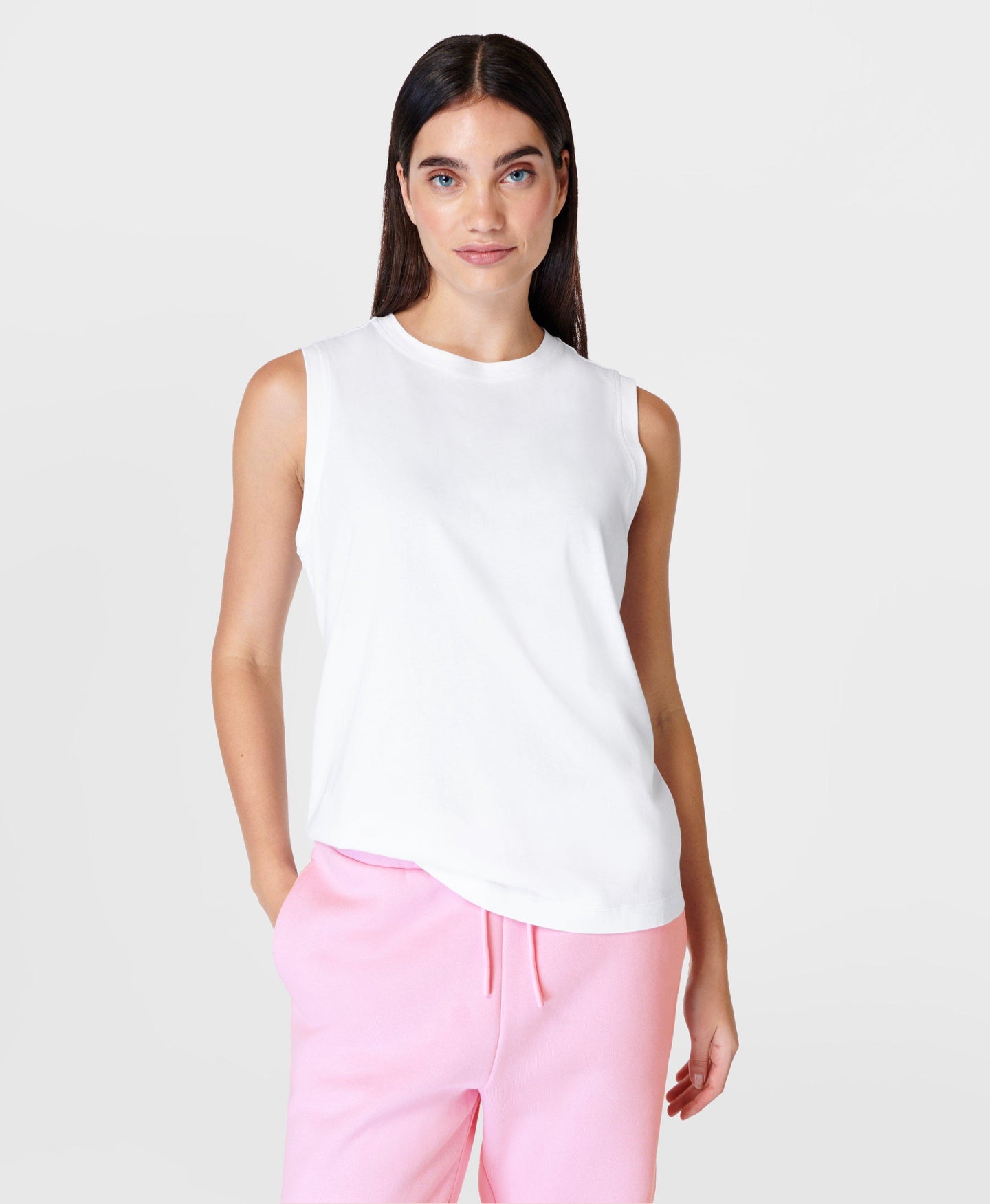 Essential Sleeveless Tank Sb9699 White